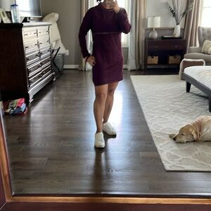 Nordstrom Max Studio T-shirt, dress with ruched sleeves